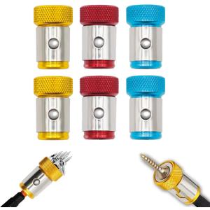 3 x 6 Pieces Strong Magnetic Screw Ring, 1/4 Inch/ 6.35 mm Universal Magnetic Screw Ring Bit for Hex Screwdriver and Power Bits