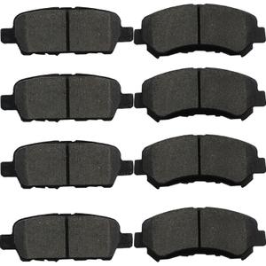 SIPAUTEC-Front and Rear Brake Pads 4-Wheel Set Ceramic Disc Brake Pads Replacement For 2008-2013 Nissan Rogue All Models