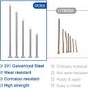 2 x 800pcs Galvanized Steel Hardware Nails with Storage Box, 1 Inch Flat Head Nails for Hanging Pictures and Woodworking, Picture Hanging Nails, Small Nails, Wall Nails, Wood Nails, Finishing Nails