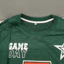 Game Day Sweatshirt Women Football Sweatshirts Funday Sunday Fall Pullover Football Fan Number Graphic Casual Tops, Green, XL