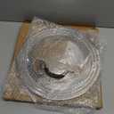 Universal Pans Pots Lid Cover Fit All 8.25 Inch to 12 Inch Pots/Pans/Woks Stainless Steel and Glass Lid with Heat Resistant Knob, Black (Arc-shaped Handle)