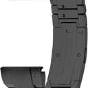 LDFAS Fenix 8/7/6/5 Band, 22mm Titanium Metal [Super Scratch Resistant] Quick Easy Fit Watch Strap Compatible for Garmin Fenix E/7 Pro/6 Pro/5 Plus/quatix 7/Instinct 2 Bands (SSR-Black)