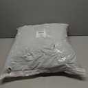 Creative Co-Op, Blue Woven Cotton Blend Boucl Pillow, Cream, Square