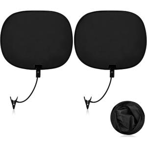 2 Pcs Laptop Sun Shade, Laptop Visor for Working Outside with Flexible and Adjustable Clips Stand Shade Cover for Notebook Portable Computers Beach Chairs, Pets and Strollers