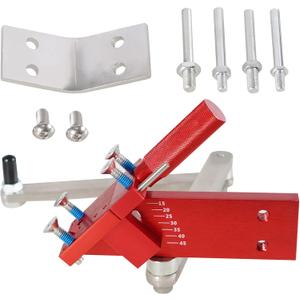 Adjustable 15- 45Lawn Mower Blade Sharpener - Ergonomic Home & Commercial Sharpening Balancer Bracket Tool Kit for Professional Lawnmower Blades Replacement for 5005 - Red