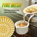 New Upgrade,2025 New Faucet Hanging Strainer,Kitchen Sink Drain Strainer,Sink Strainer Basket,Press Automatic Dumping Kitchen Draining Basket,Easy to Install, Fine Mesh (Green)