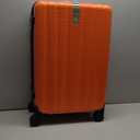 Hanke 24 Inch Luggage Suitcases With Spinner Wheels Lightweight PC Hard Shell Rolling Suitcase With Travel Lock,Checked-Medium 24-Inch Orange