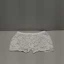 Men's Lace Boxers Underwear Seamless Lace Design with Low Waist Sexy and Comfortable Mens Under Panties (White)