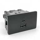 USB Media Hub, Dual USB Ports, Compatible with Ford and Lincoln Cars, Easy Installation 