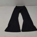 Sunzel Flare Leggings, Crossover Yoga Pants with Tummy Control, High-Waisted and Wide Leg (Small, Black)