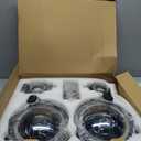 9 Inch LED Headlights 9'' led JL Headlight Z-Shaped Halo DRL with Fog Lights Compatible for 2018-2025 Jeep Wrangler JL JLU Unlimited Sport Rubicon Sahara Gladiator JT DOT