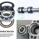 Pre-Greased 918-0671 Spindle Assembly with 756-04129B Idler Pulley Replaces 918-04608A 918-0671B 918-0671D 618-04608A for Cub Cadet RZT 54 GT1554 GT 1554 GTX1054 ZTL8000 Lawn Tractors