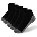 Kodal Copper Infused Ankle Socks for Men Women Youth with Cushion - Moisture-Wicking, Odor Control, Breathable for Sweaty Feet- Everyday, Work, School, Casual