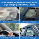 Window Rain Guards for 2008-2017 Honda Accord, Window Visor Guard Vent Wind Shade Deflector Rain Shield Protector Sun for 08-17 Accord 2009 2010 2011 2012 2013 2014 2015 2016 2017, Outside-Mount, 4PCS