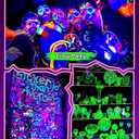 2 Pack 50W LED Black Light, Blacklight Flood Light for Glow Party IP66 Waterproof, Outdoor Black Lights with Switch&Plug for Halloween, Glow in The Dark, Neon Party, Fluorescent Poster, Birthday