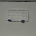 Plastic Compartment Storage Box With Adjustable Divider Removable Grid Compartment for Jewelry Small Accessories Hardware Fitting (8 Grids-Large x 1 Pack)