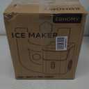 EUHOMY Nugget Ice Makers Countertop, Pebble Ice Maker Machine with 35lbs/24H Soft Ice, Self-Cleaning Sonic Ice Maker with Ice Scoop&Basket, Pellet Ice Maker for Home/Kitchen/Office(Stainless Steels) (Silver)
