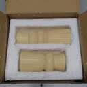 Denique Ceramic Candle Holders Set of 2, Creative Modern Knot Candlestick Holder Set, Table Centerpiece Taper Candle Holders Desktop Decoration for Home Decor, Wedding, Dinning, Party (Beige)