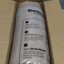 Bedsure Calming Dog Bed for Small Dogs - Donut Washable Small Puppy Bed, 23 inches Anti-Slip Round Fluffy Plush Faux Fur Large Cat Bed, Fits up to 25 lbs Pets, Camel