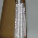 Turquoize Magnetic Curtain Rod 2 Pack Magnetic Curtain Rods For Metal Doors With Adjustable Length from 09 inch to 16 inch with Petite Ball for Small Window Door, White, 2 Pack