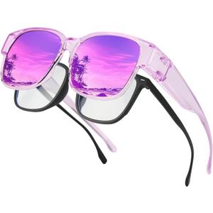 BIRCEN Polarized Fit Over Sunglasses: 0.75 oz TR90 Over-Glasses Sunglasses