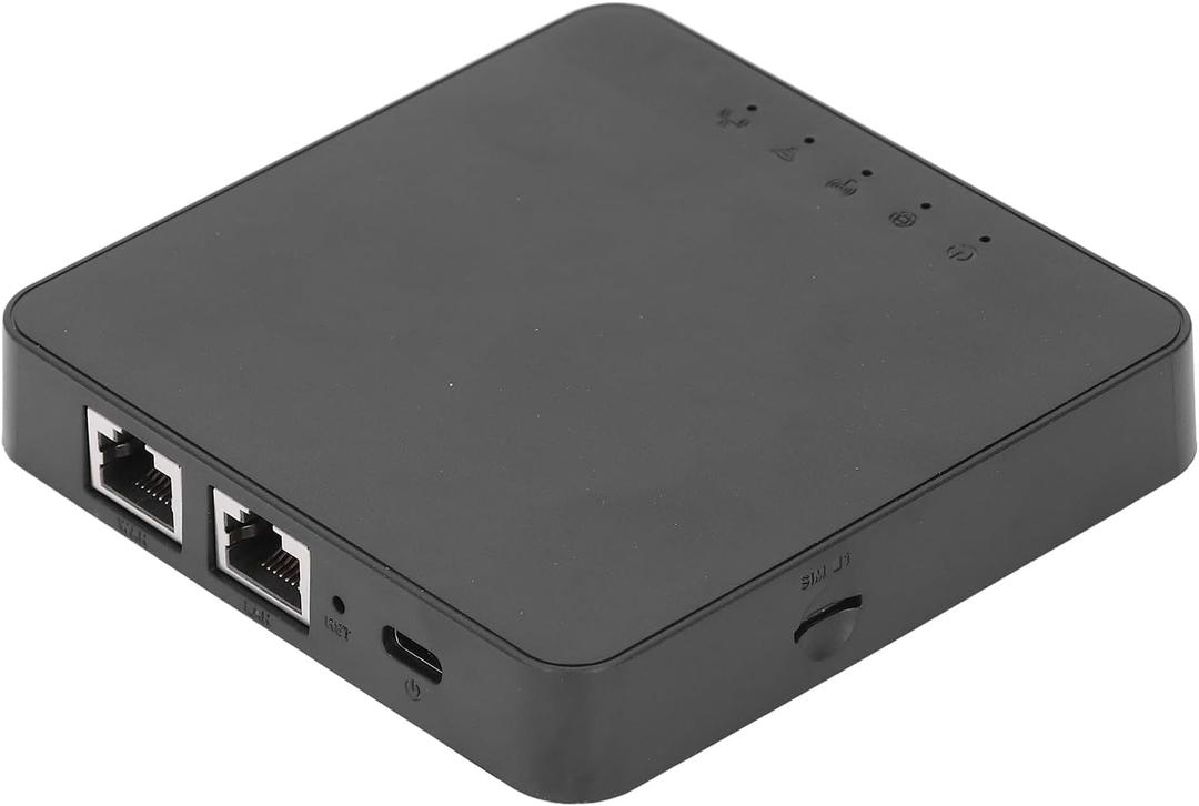 4G LTE Broadband Modem, 4G LTE Router for All European Nano SIM Card, 2 Gigabit Ethernet Port SIM Card Modem Mobile Hotspot for Travel Camping Security Camera European Version