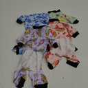 PET SHOW Pack of 4 Small Dog Pajamas Watermelon Doggies Soft Stretchy PJs Whale Ice Cream Jumpsuit Puppy Cats Girl Boy Floral Onesies Outfits with Sleeve Pets Breathable Summer Dog Clothes Costume S