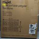 MYPET Paws Portable Pet Gate: 26-40" Wide Expandable, Pressure Mounted No Tools Needed, Durable Dog Gate for Doorways, Made in USA, 23" Tall, Fieldstone Gray