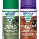Nikwax Nubuck & Suede Proof Duo-Pack Clean & Waterproof Spray Restores DWR Water Repellency, Leather Shoe Care, Boot & Footwear Cleaner with Scrub Brush, Rain Protection, Safe for Gore-Tex