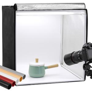 Finnhomy 24x24 Photo Box Professional Portable Photo Studio Photo Light Studio Photo Tent Light Box Table Top Photography Shooting Tent Box Lighting Kit