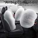 Jokuye 1 Pack Car Seat Cushion Comfortable Seat Cover for Cars, Full Back and Seat Cushion for Driver or Passenger-Black