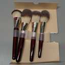 BK BEAUTY - ESSENTIALS FACE BRUSH SET (4PC) - Professional Makeup Brush Set for Liquid or Cream Foundations, Powder, Bronzer, Blush | Premium Makeup Brushes for Flawless Application