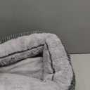 INVENHO Small Dog Bed for Small Dogs, Cat Beds for Indoor Cats Washable, Orthopedic Dog Bed, Warming Soft Calming Sleeping Puppy Bed Durable Pet Bed with Anti-Slip Bottom S(20"x19"x6") (Grey)