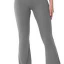 YEOREO Women's Mini Flared Workout High Waist No Front Seam Yoga Legging Pants (X-Large)