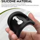 2PCS Car Door Latch Guard Covers, Noise Reduction Entry Guard Silent Pads, Self-adhesive Shock-proof Door Latch Protectors, Universal Protective Accessories for Most Cars, Trucks, SUVs (Black)