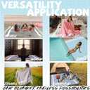 Blue Woven Throw Blanket Lightweight Large Soft Nautical Shark Lake House Kids Teen Boy Baby Nursery Decor Bedroom Bed Living Room Accessories Sofa Couch Chair Cover Decorative New Apartment Essential (Extra Large 50'' x 70'')