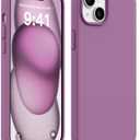 AOTESIER Shockproof for iPhone 15 Plus Case, [Food Grade Silicone] Phone Case [Military Drop Protection] with Soft Anti-Scratch Microfiber Lining, 6.7 inch, Lilac Purple