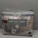 Jumbo Chunky Yarn for Hand Knitting - Super Thick Chenille Chunky Yarn for Crocheting - Extra Soft Bulky Fluffy Blanket Big Yarn 8 Jumbo Pack (27yds,8 oz Each Skein) Navy Blue