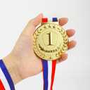 Abaokai 1st, 2nd, 3rd Award Medals - 3 Inches Olympic Style Winner Medals Gold Silver Bronze Prizes for Competitions, Party