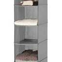 Whitmor 5 Section Closet Organizer - Hanging Shelves with Sturdy Metal Frame