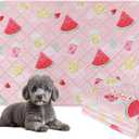 BVAGSS Washable Pee Pads for Dogs, 2 Pack Reusable Leakproof Puppy Wee Wee, Non-Slip Waterproof Pet Training, Super Absorbent Whelping XH081 (Watermelon, 24X18 Inch)