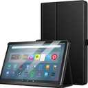 Fintie Folio Case for Amazon Fire Max 11 (13th Generation, 2023 Release) - Premium Vegan Leather Slim Fit Folding Stand Cover for Fire 11 Max Tablet with Auto Sleep/Wake, Black