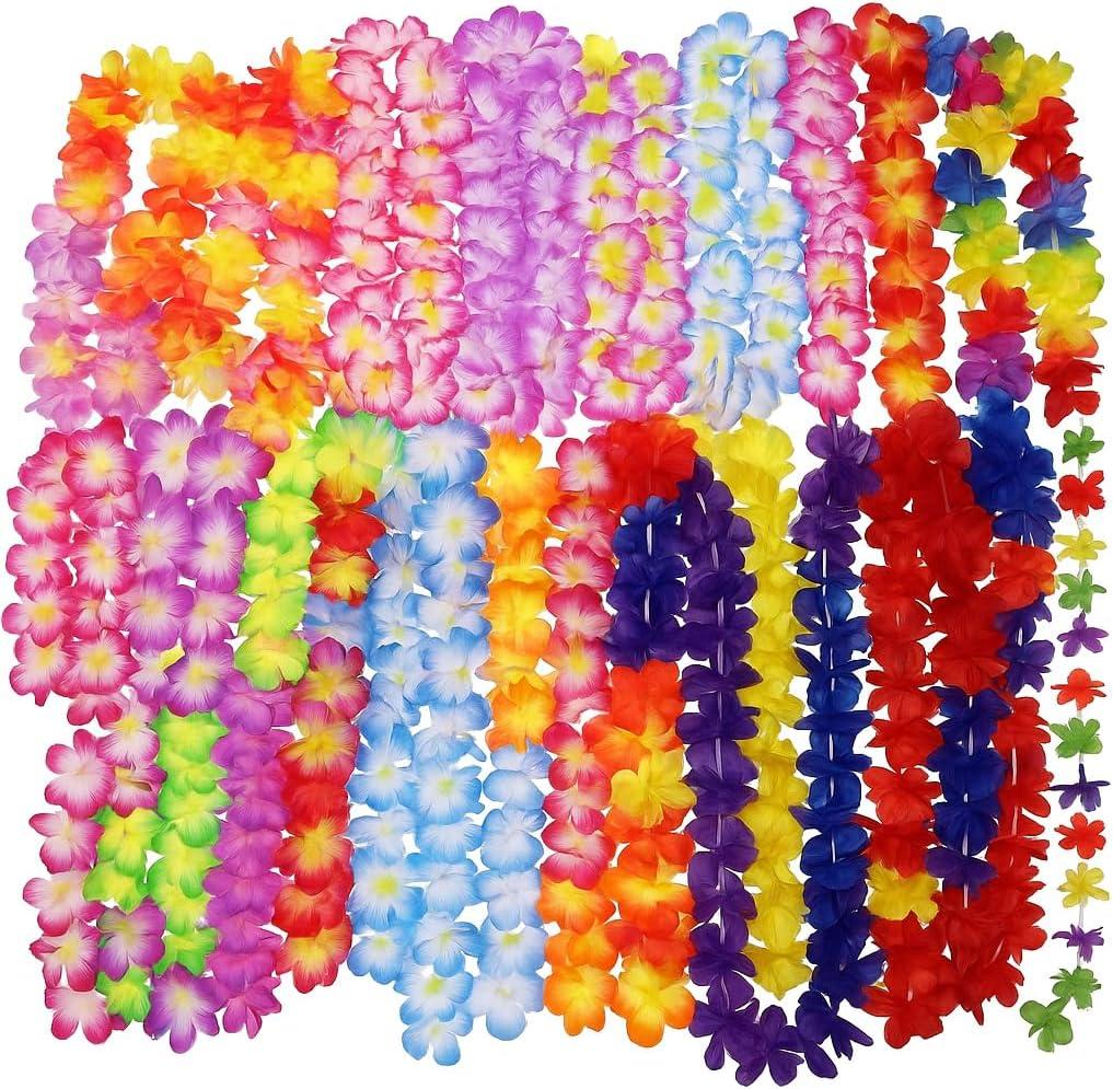 Oojami Jumbo Party Bag ~ Tropical Hawaiian Luau Lei Styles (50 ct) ~ Party Favors
