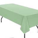 6 Pack Tablecloth 60 x 126 inch Polyester Table Cloth for 8 Foot Rectangle Tables,Stain and Wrinkle Resistant Washable Fabric Table Covers Polyester Sage Green Tableclothes for Wedding,Party,Banquet
