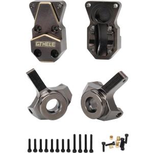 Brass Diff Cover&Steering Knuckle for 1/24 Axial SCX24 AXI90081 AXI00001 AXI00002 AXI00005 AXI00006 RC Crawler Car