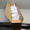 Goplus 5FT Pencil Christmas Tree, Artificial Slim White Christmas Tree with 240 PVC Needles & Folding Metal Stand, Unlit Xmas Tree for Home Office Shops Hotels Decoration