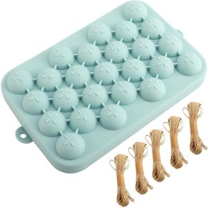 DIY Grape Soap Making Kit, 3D Silicone Mold with Jute Twine | Easy-release grape cluster mold for handmade soap, resin, candle crafts, DIY gifts and home decor.