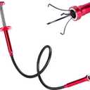 Bendable Flexible Magnetic Pickup Tool, 24'' Four Claw Grabber Tool, Accurate Pick Up In Narrow Space for Engine Bay/Home Sink/Drain/Earring/Keys/Metal Objects (Magnetic orientation)