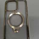 [Tri-Shield Protection] for iPhone 15 Pro Max Case, Shockproof Plating Never-Yellowing, Gold-6.7"