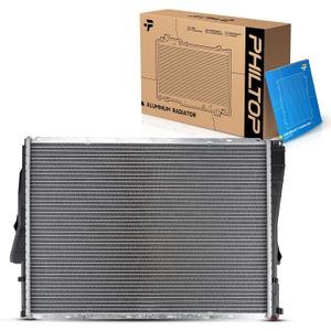 PHILTOP RK1036 Radiators for 323i 328i 1999-2000, 330Ci 325Ci 2001-2006, 325i 325xi 330i 330xi 2001-2005, Z4 2003-2008, 323Ci 328Ci 2000, 323is 328is 1999, No Leaks 22" Core Aluminum Radiator